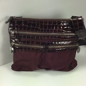 Brighton Crossbody Bag Nylon and Patent Leather Purse